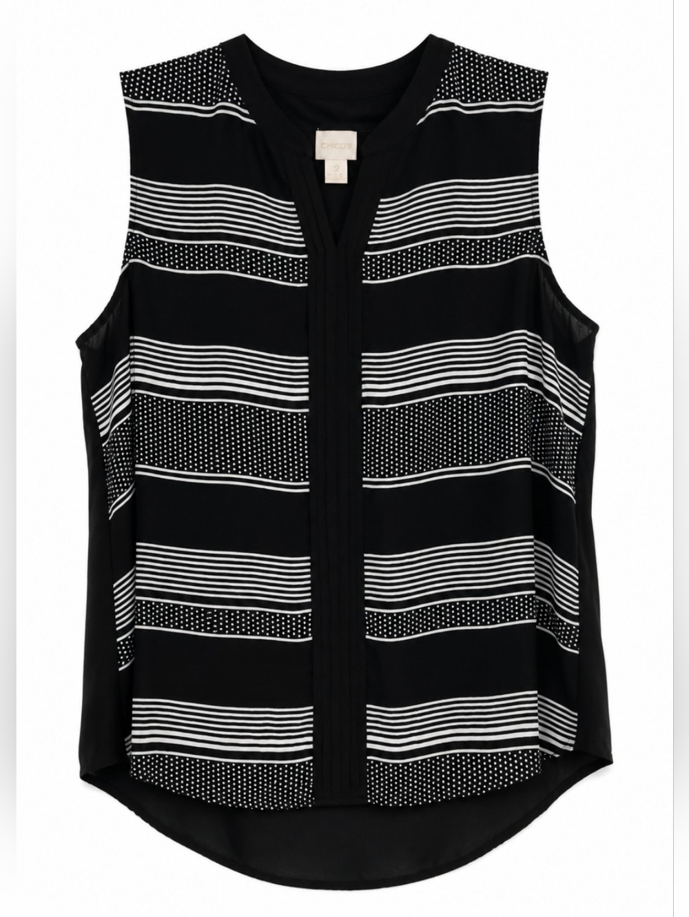 Chico's Women's Size 2 (Fits Like A Large 12-14) Sleeveless V-Neck Camisole